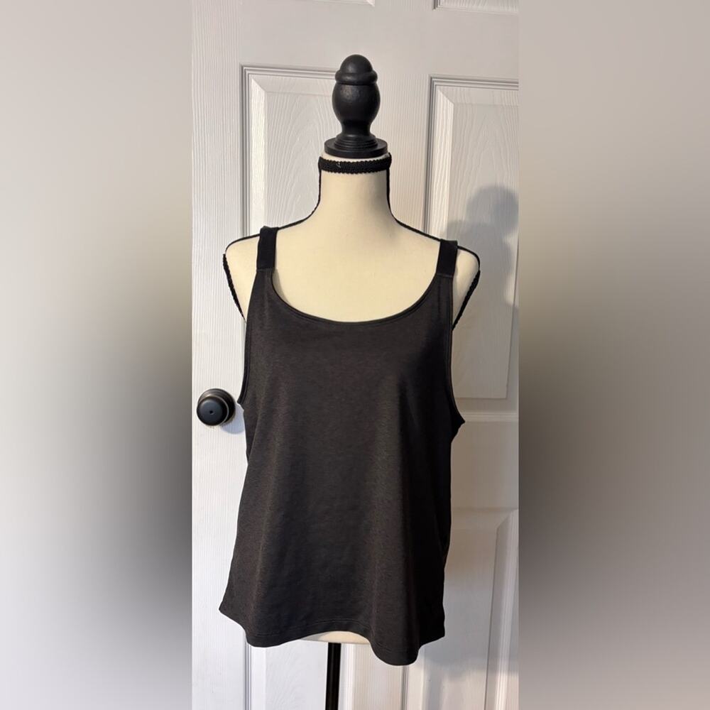 Puma Athletic Tank Top Women's Small Black Wide Strap Gym Workout Yoga Training